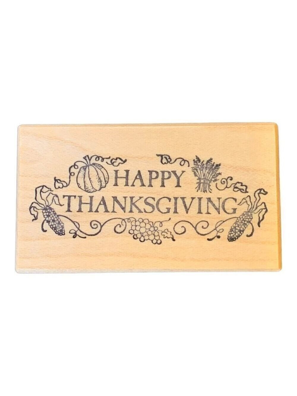 PSX Fall Autumn Thanksgiving Stamp Cookie Tag Holiday Baking Rubber E 846